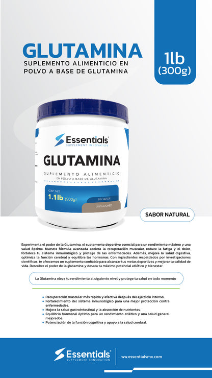 GLUTAMINA ESSENTIALS 500GR