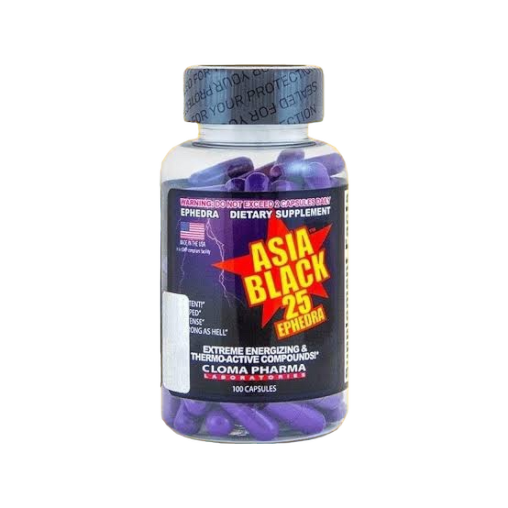 ASIA BLACK 25 100 CAPS CLP