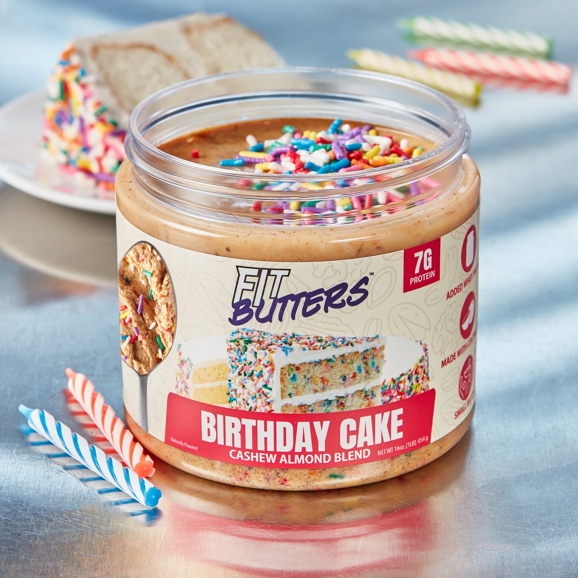 FIT BUTTERS BIRTHDAY CAKE CASHEW ALMOND BLEND