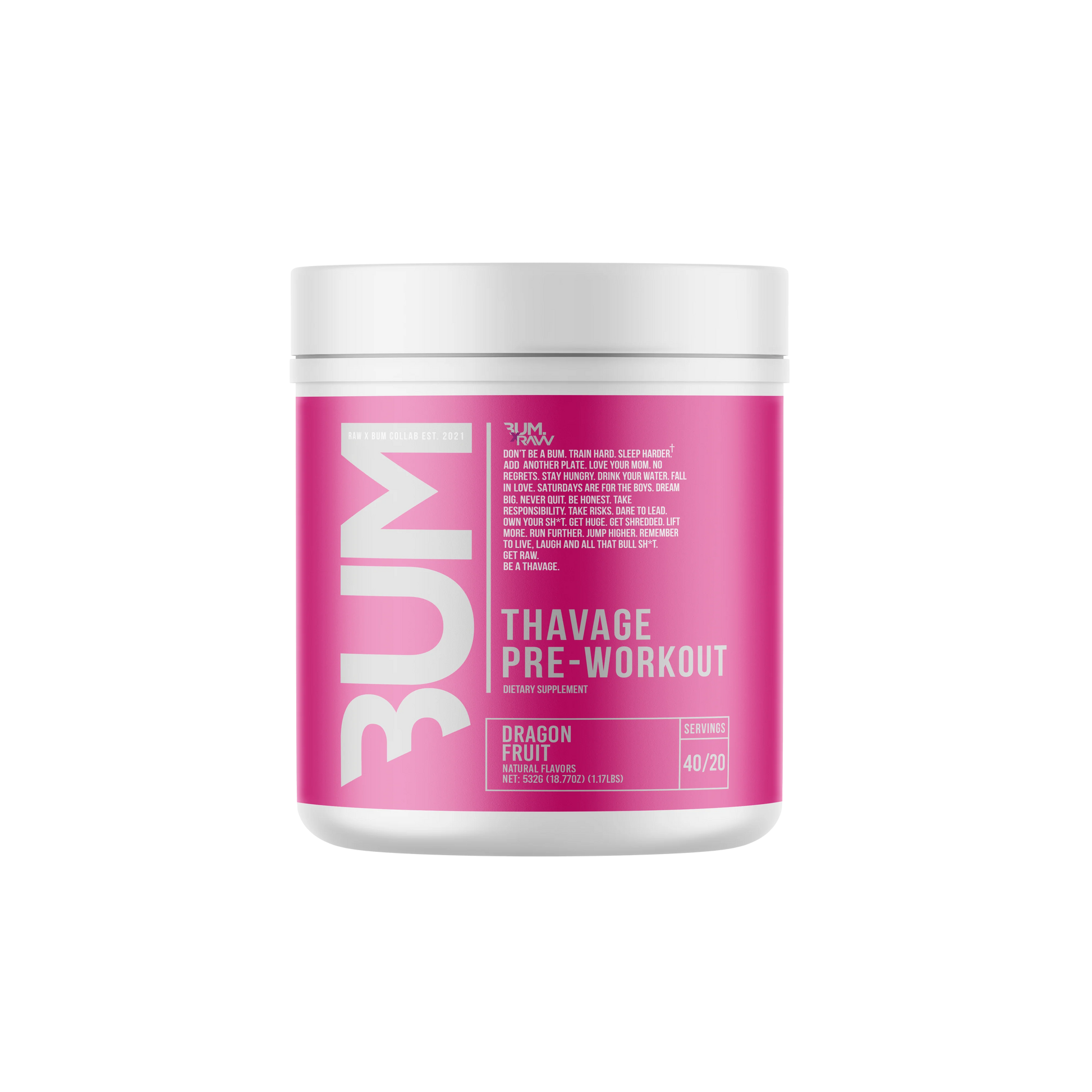 RAW CBUM THAVAGE PRE-WORKOUT