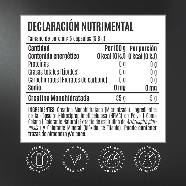 CREATINA MONOHIDRATADA EN CAPSULAS BIRDMAN