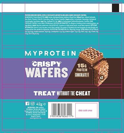 CRISPY WAFERS MY PROTEIN 10 BARRAS