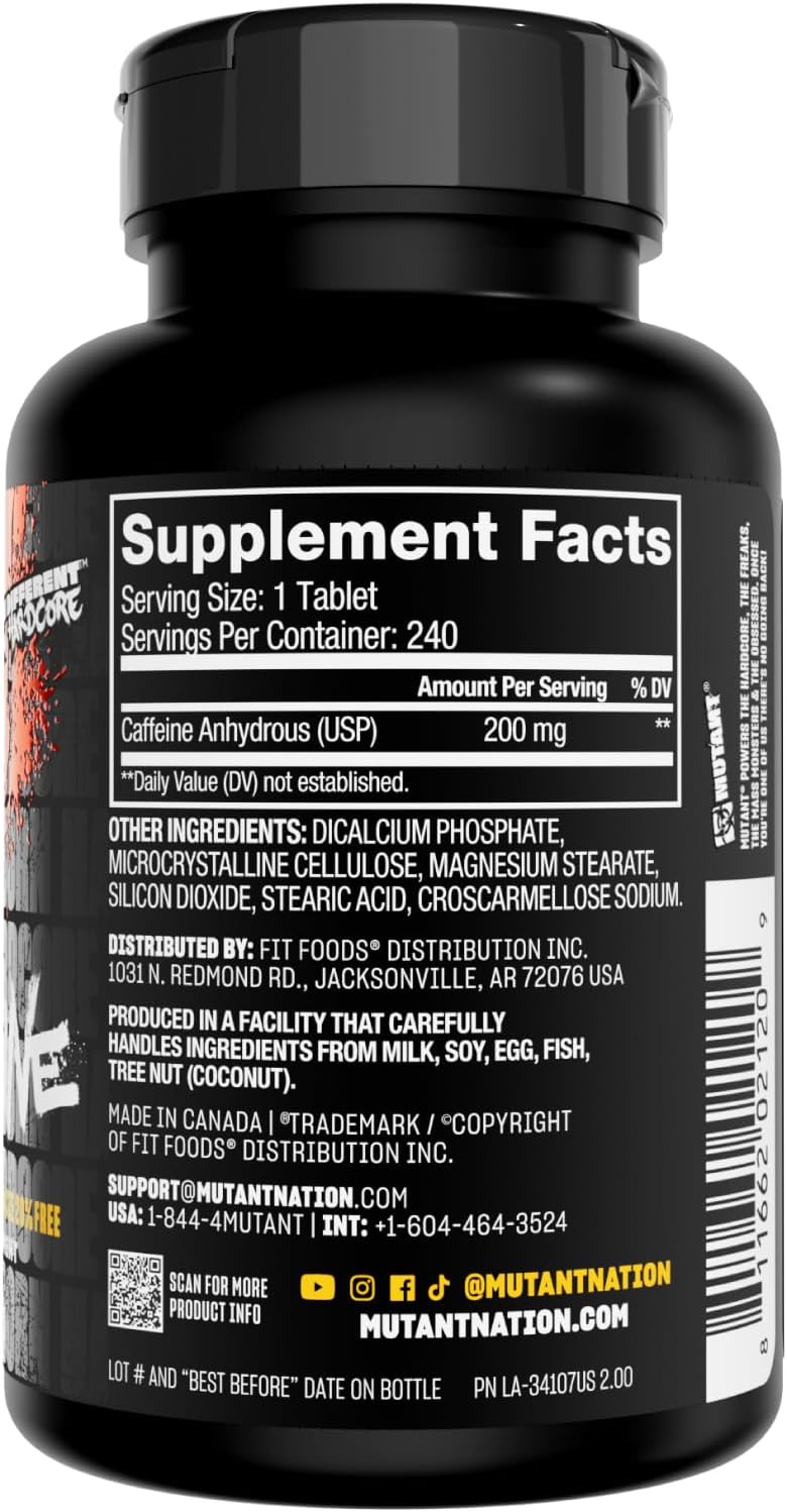 MUTANT CAFFEINE 240CAPS