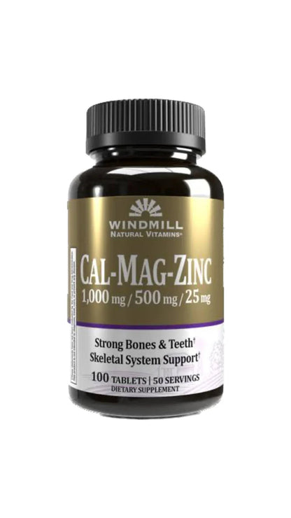 CAL-MAG-ZINC WINDMILL 100 TABLETAS