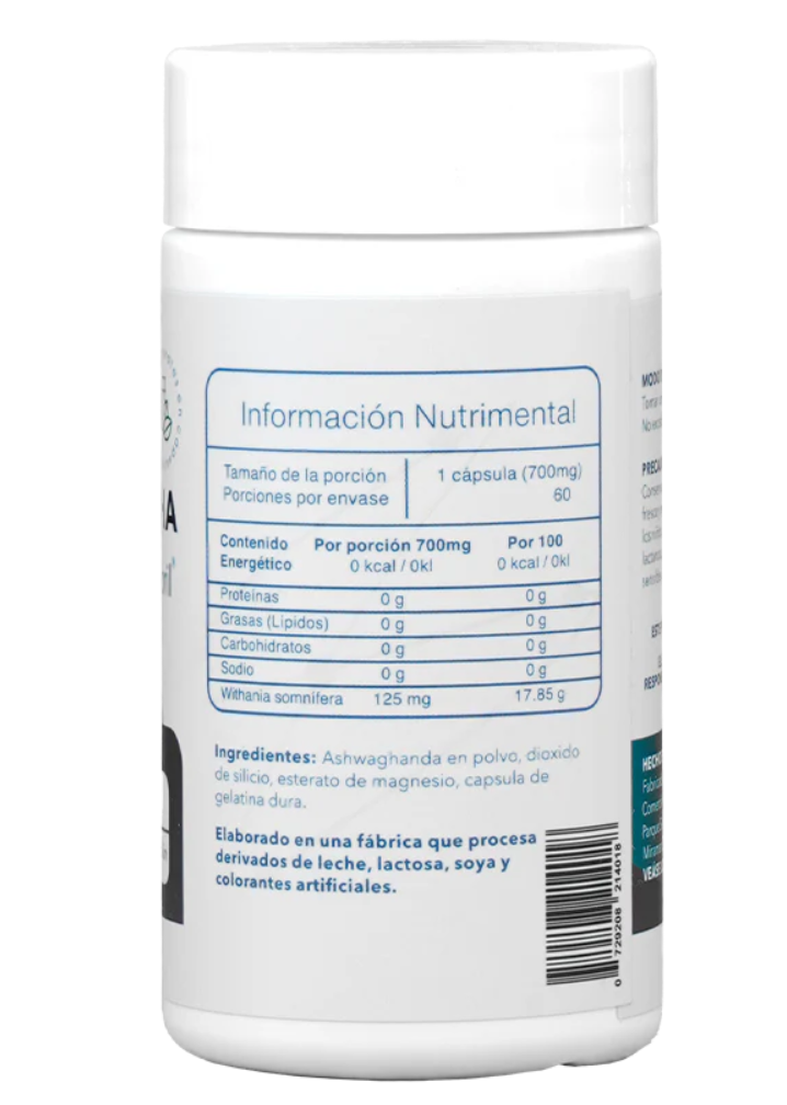 ASHWAGANDHA SENSORIL 10% 60TABLETAS