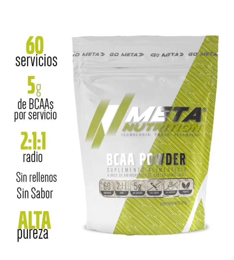 BCAA POWDER META NUTRITION 300 GR