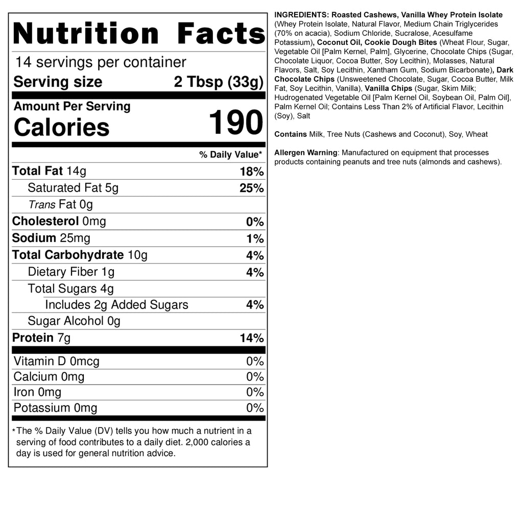 FIT BUTTERS CHOCOLATE CHIP COOKIE