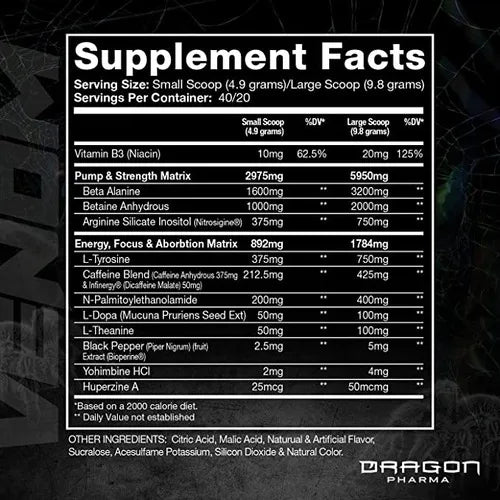 VENOM DRAGÓN PHARMA 40 SERVS