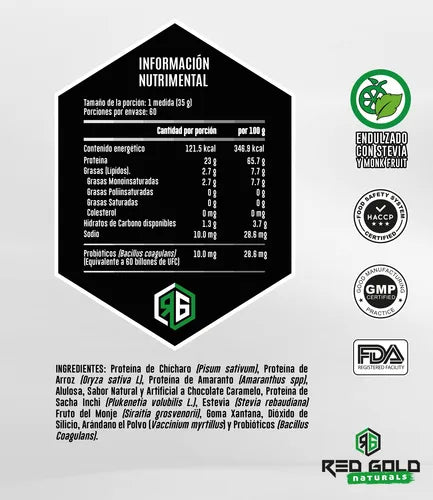 VEGAN PROTEIN RED GOLD NATURALS