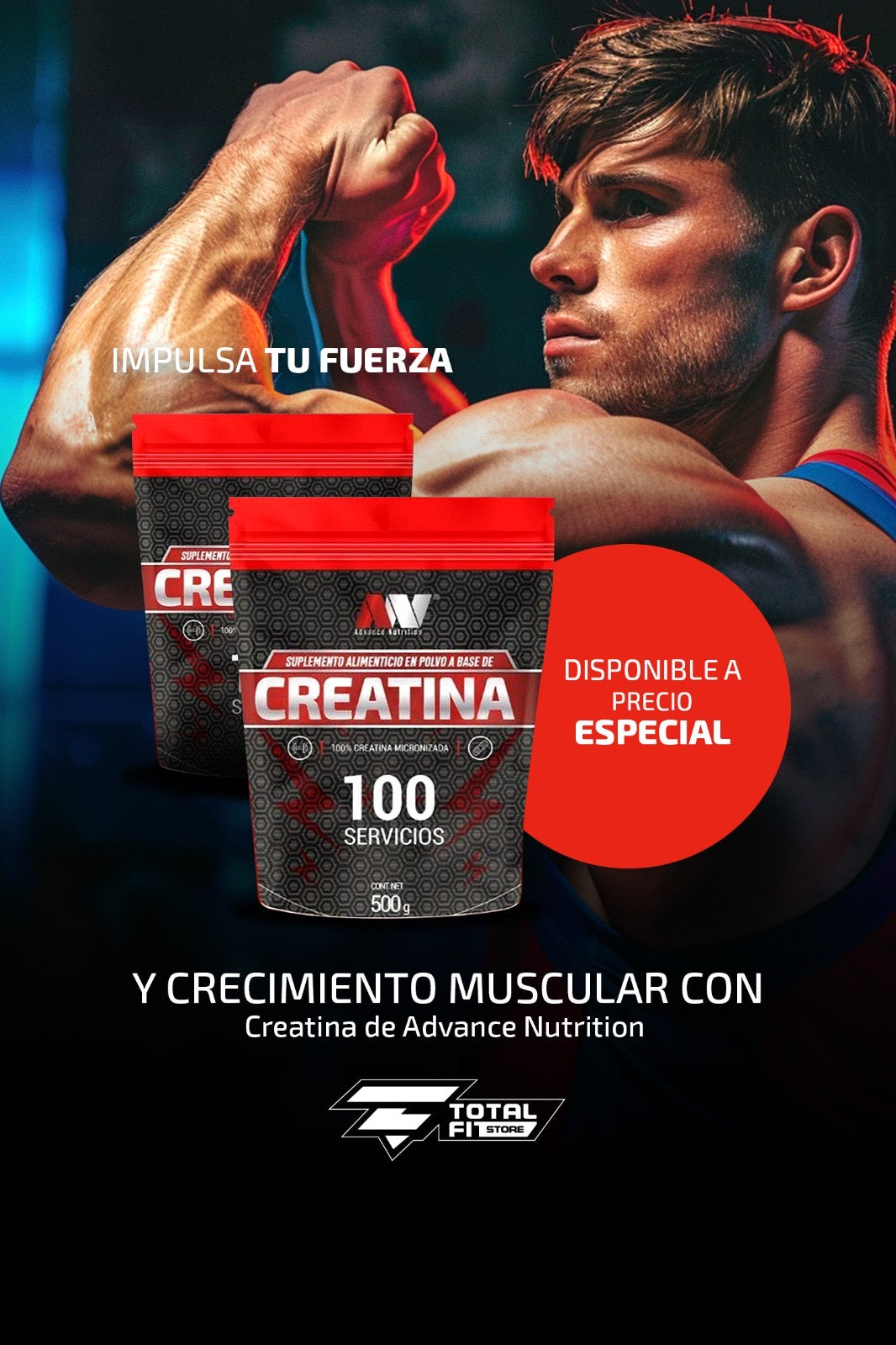 Creatina advace bag 1kg