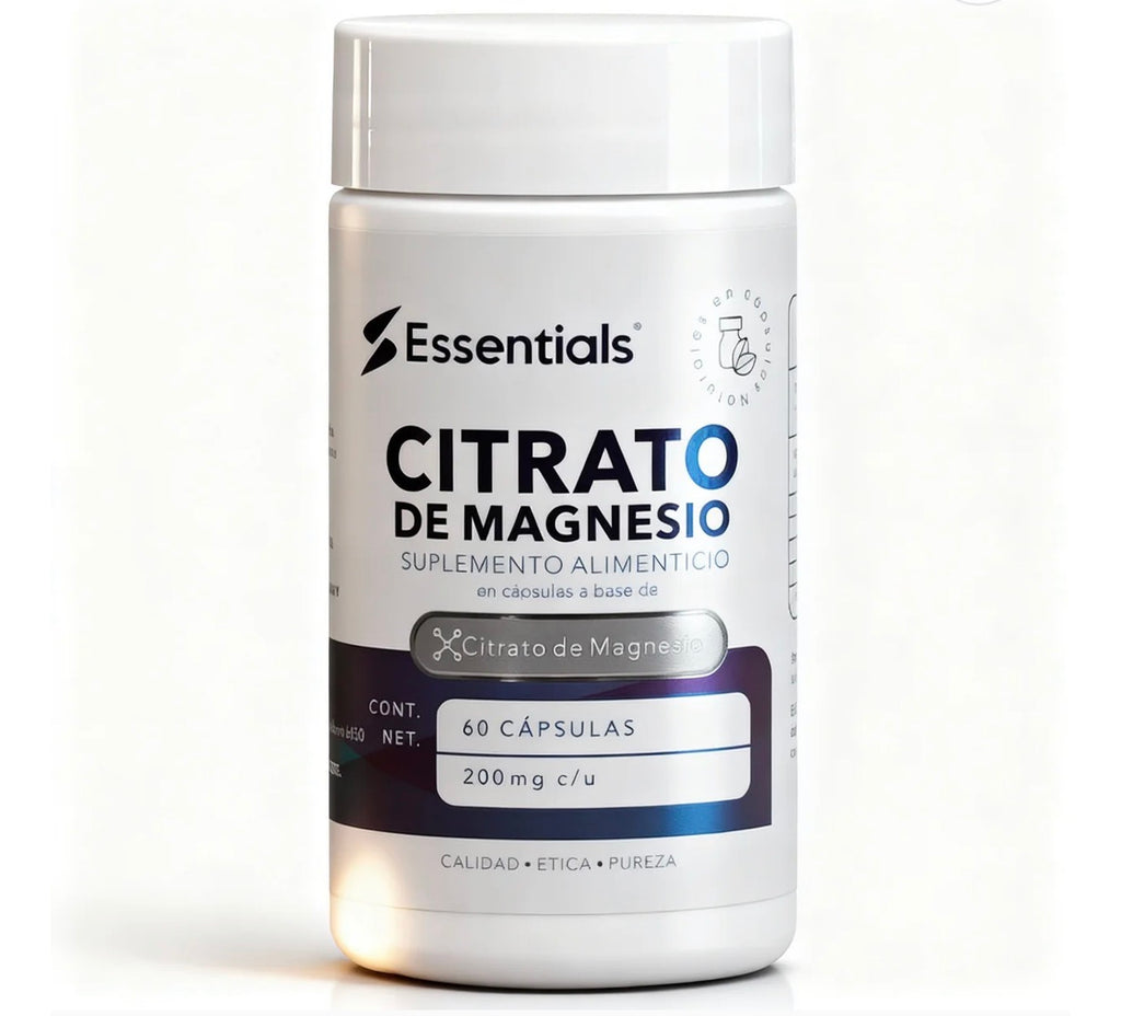 CITRATO DE MAGNESIO ESSENTIALS 60 CAPS