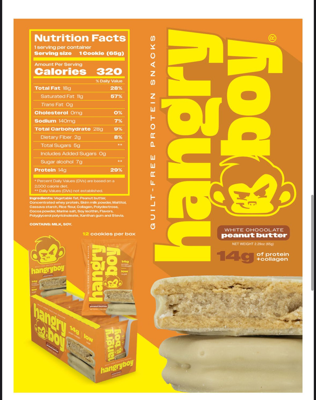 COOKIE SANDWICH HANGRYBOY -12 PZAS