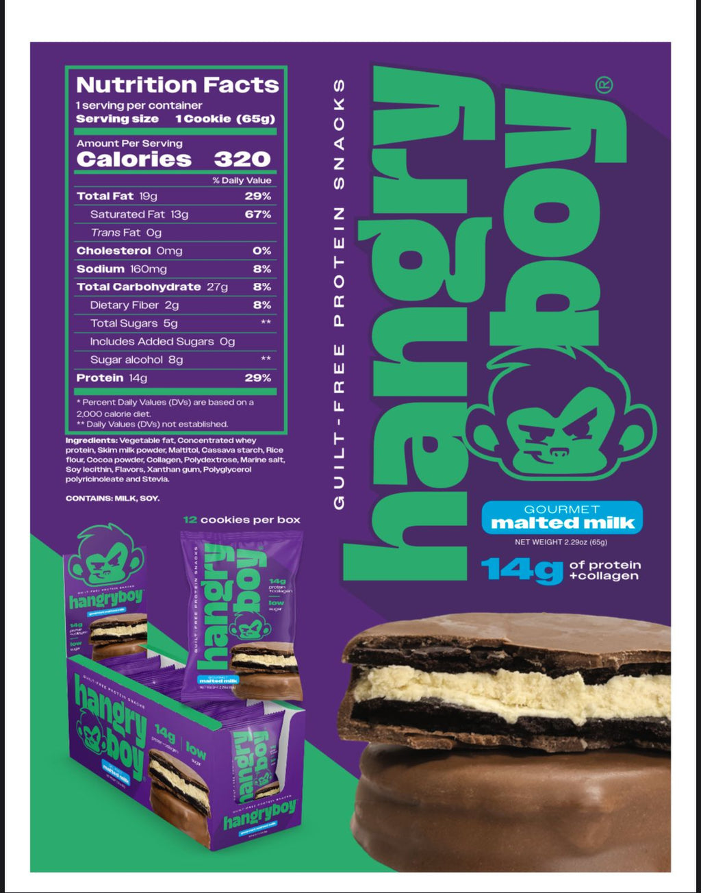 COOKIE SANDWICH HANGRYBOY -12 PZAS