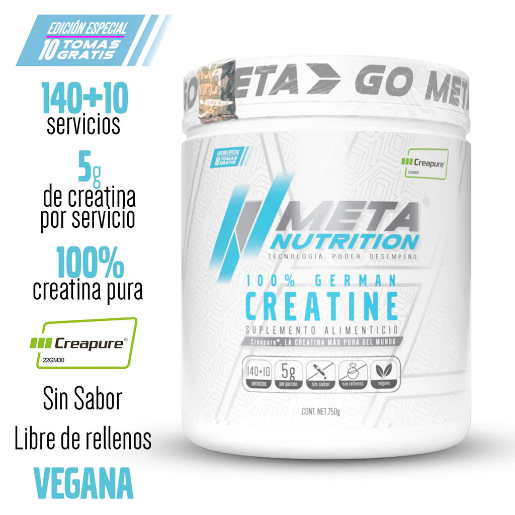 100% GERMAN CREATINE META NUTRITION CREAPURE 750G