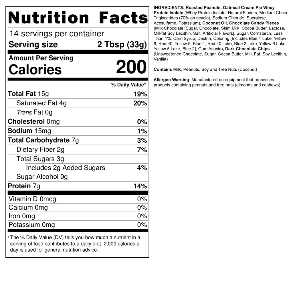 FIT BUTTERS MONSTER COOKIE PEANUT BUTTER