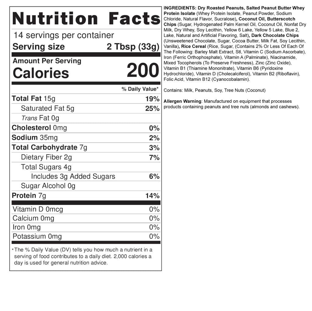 FIT BUTTERS SCOTCHEROO PEANUT BUTTER