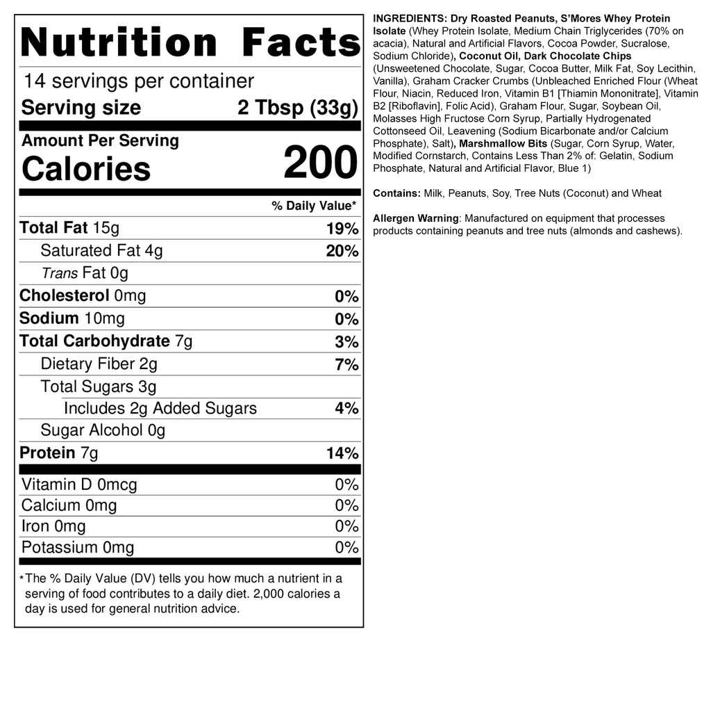 FIT BUTTERS S'MORES PEANUT BUTTER