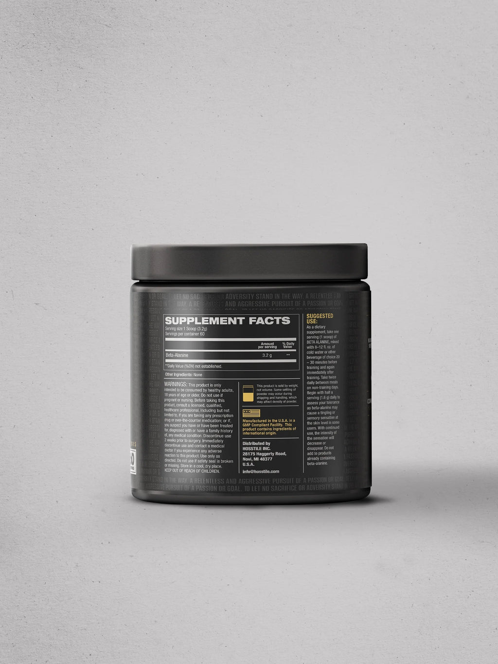 BETA-ALANINE HOSSTILE 60SERV