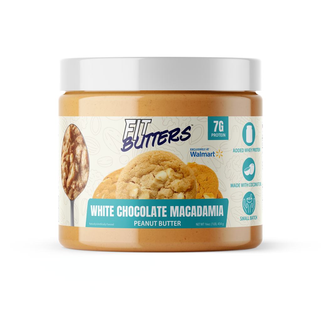 FIT BUTTERS WHITE CHOCOLATE MACADAMIA PEANUT BUTTER