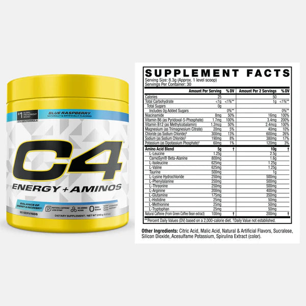 C4 ENERGY + AMINOS 30 SERVS