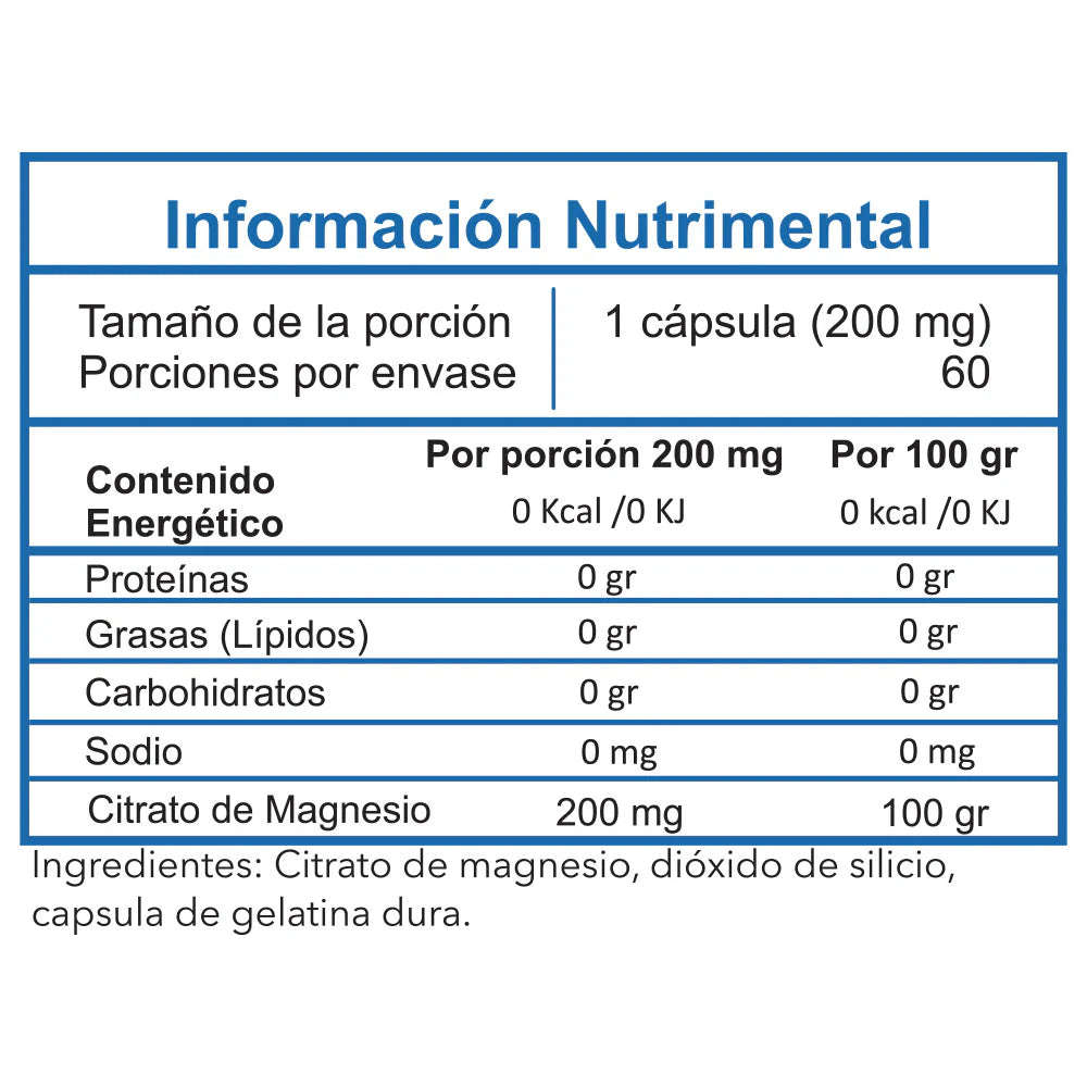 CITRATO DE MAGNESIO ESSENTIALS 60 CAPS