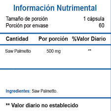 EXTRACTO SAW PALMETTO 60 CAPSULAS