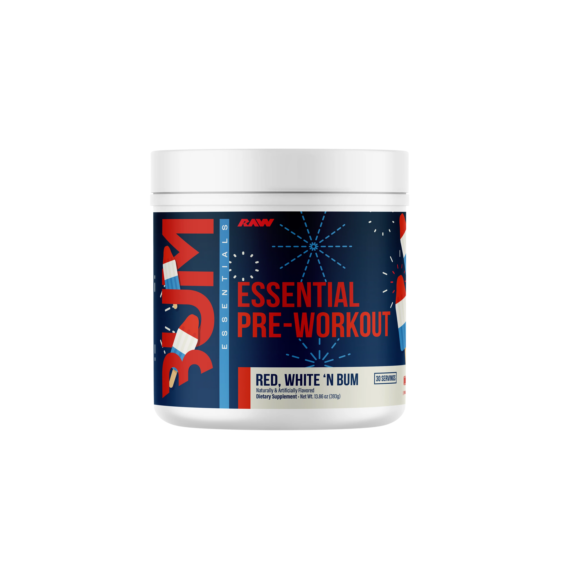 RAW CBUM ESSENTIAL PRE-WORKOUT 30SERV