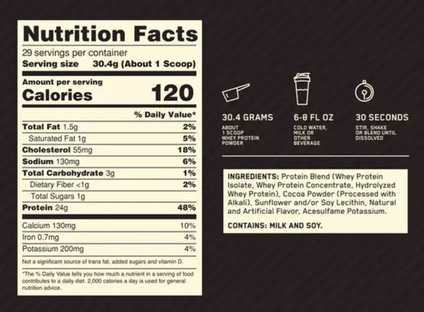 GOLD STANDARD 100% WHEY 1.47LB