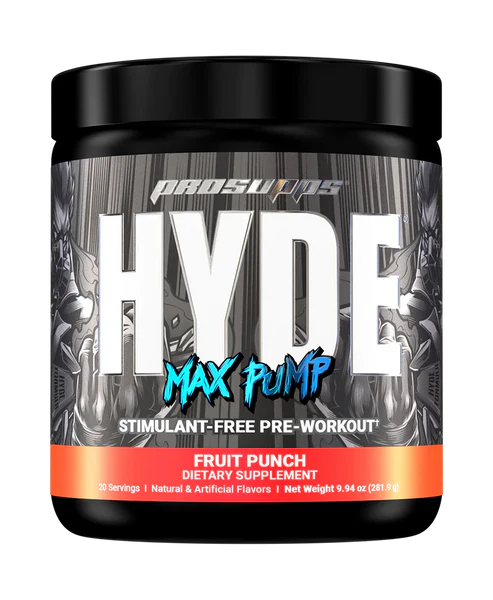 HYDE MAX PUMP PRE ENTRENO SIN CAFEINA 20 SERVS
