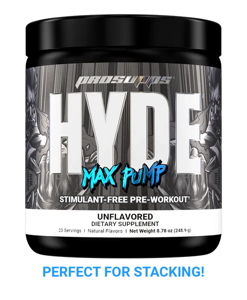 HYDE MAX PUMP PRE ENTRENO SIN CAFEINA 20 SERVS