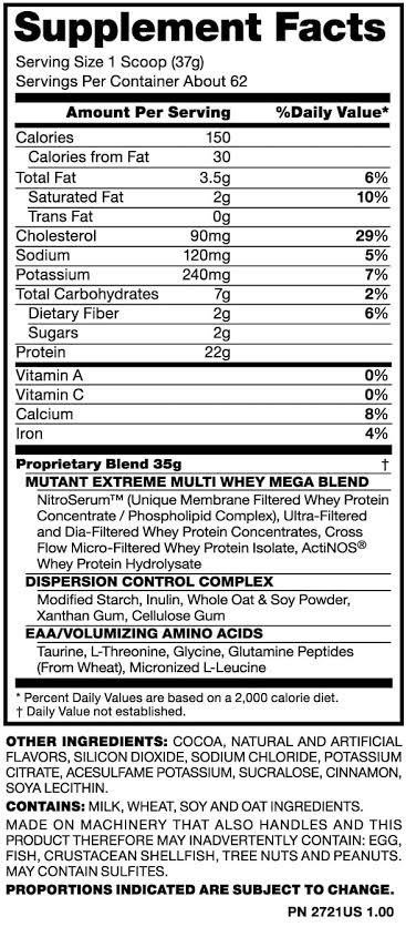 MUTANT WHEY 5LB