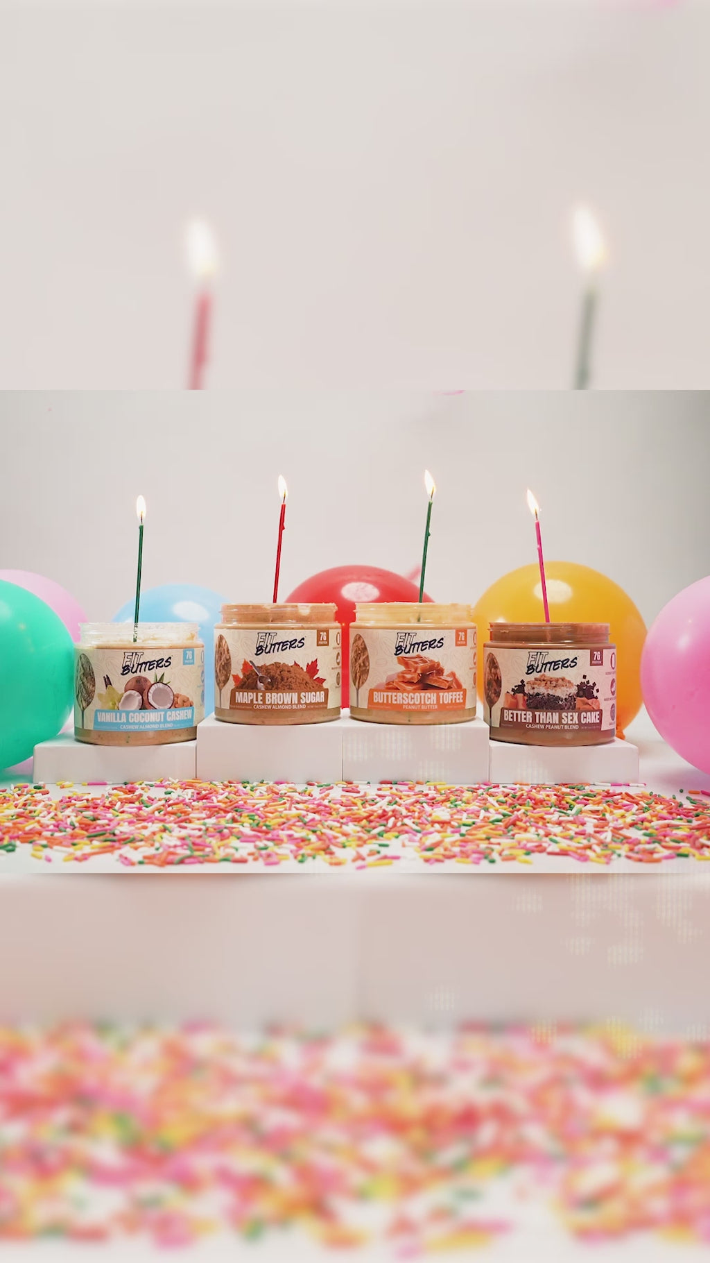 FIT BUTTERS BIRTHDAY CAKE CASHEW ALMOND BLEND