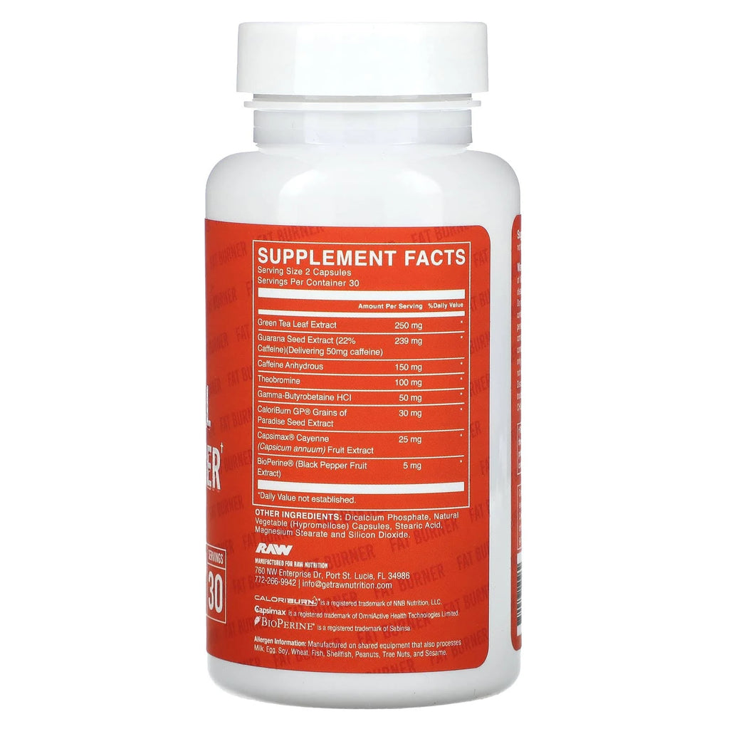 RAW ESSENTIAL FAT BURNER 60 VEGANCAPS