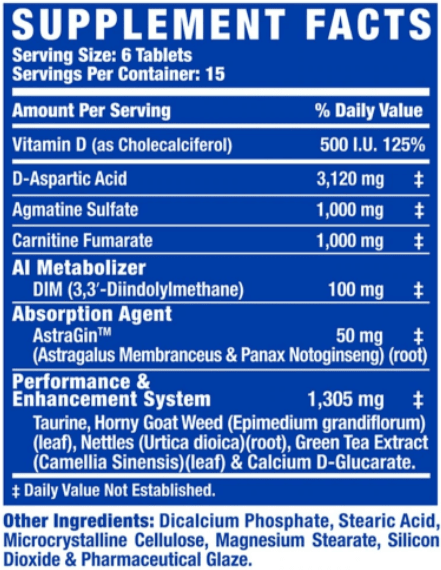 KING TEST 8X RONNIE COLEMAN 90 TABLETAS